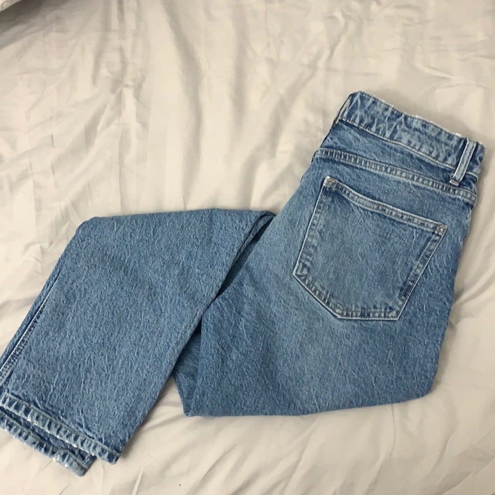 Zara High Rise Slim Blue Jeans Size 6